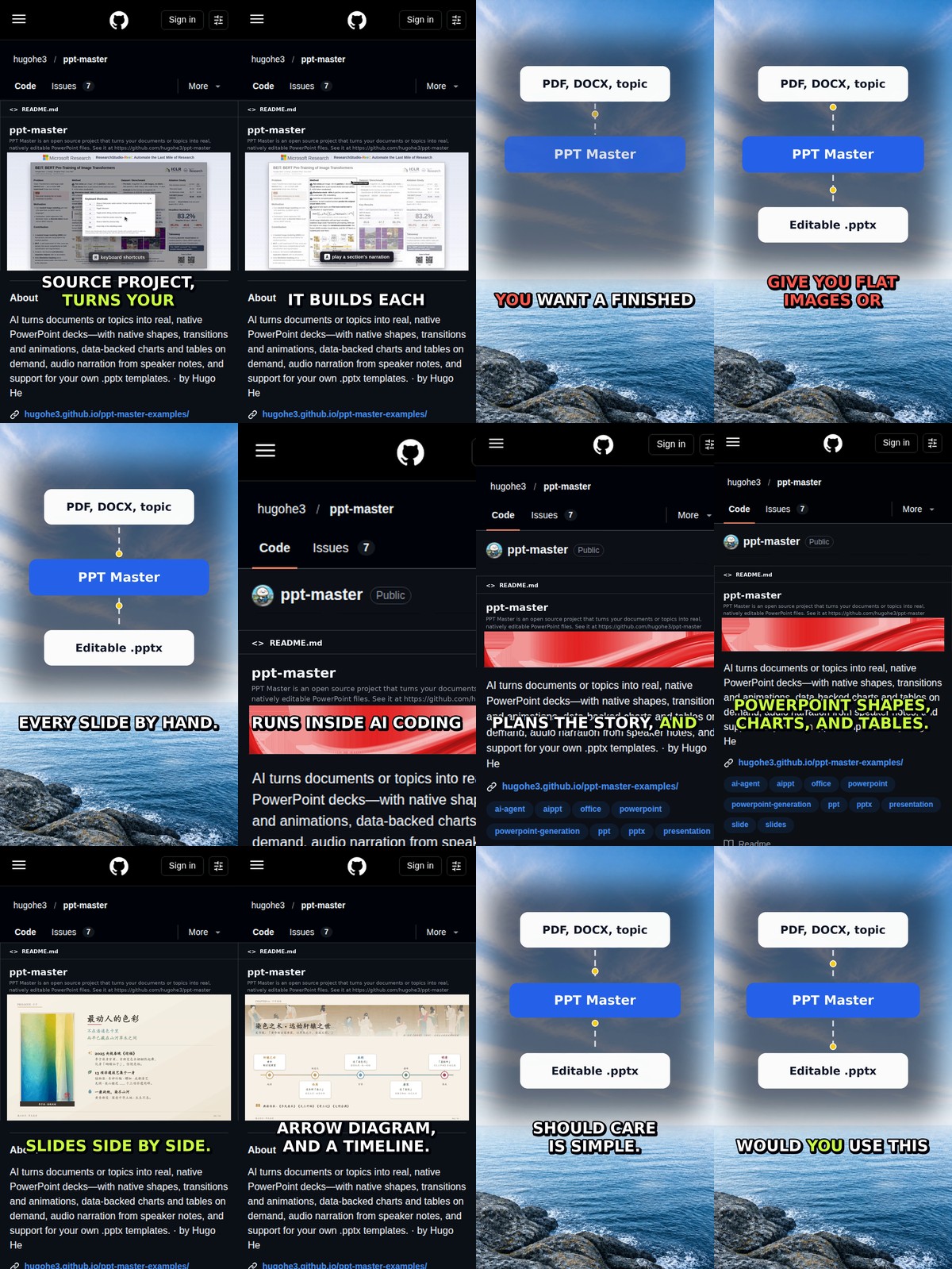 PPT Master Turns Docs Into Editable Slides